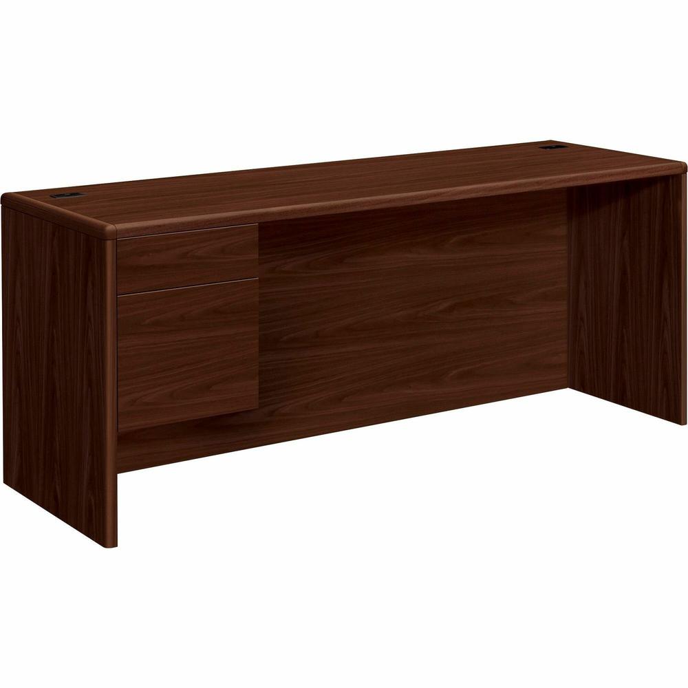 HON 10700 H10746L Pedestal Credenza - 72" x 24"29.5" - 2 x Box, File Drawer(s)Left Side - Waterfall Edge. Picture 1