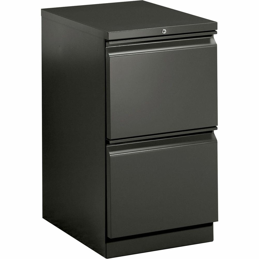 HON Brigade H33823R Pedestal - 15" x 22.9"28" - 2 x File Drawer(s) - Finish: Charcoal. Picture 1