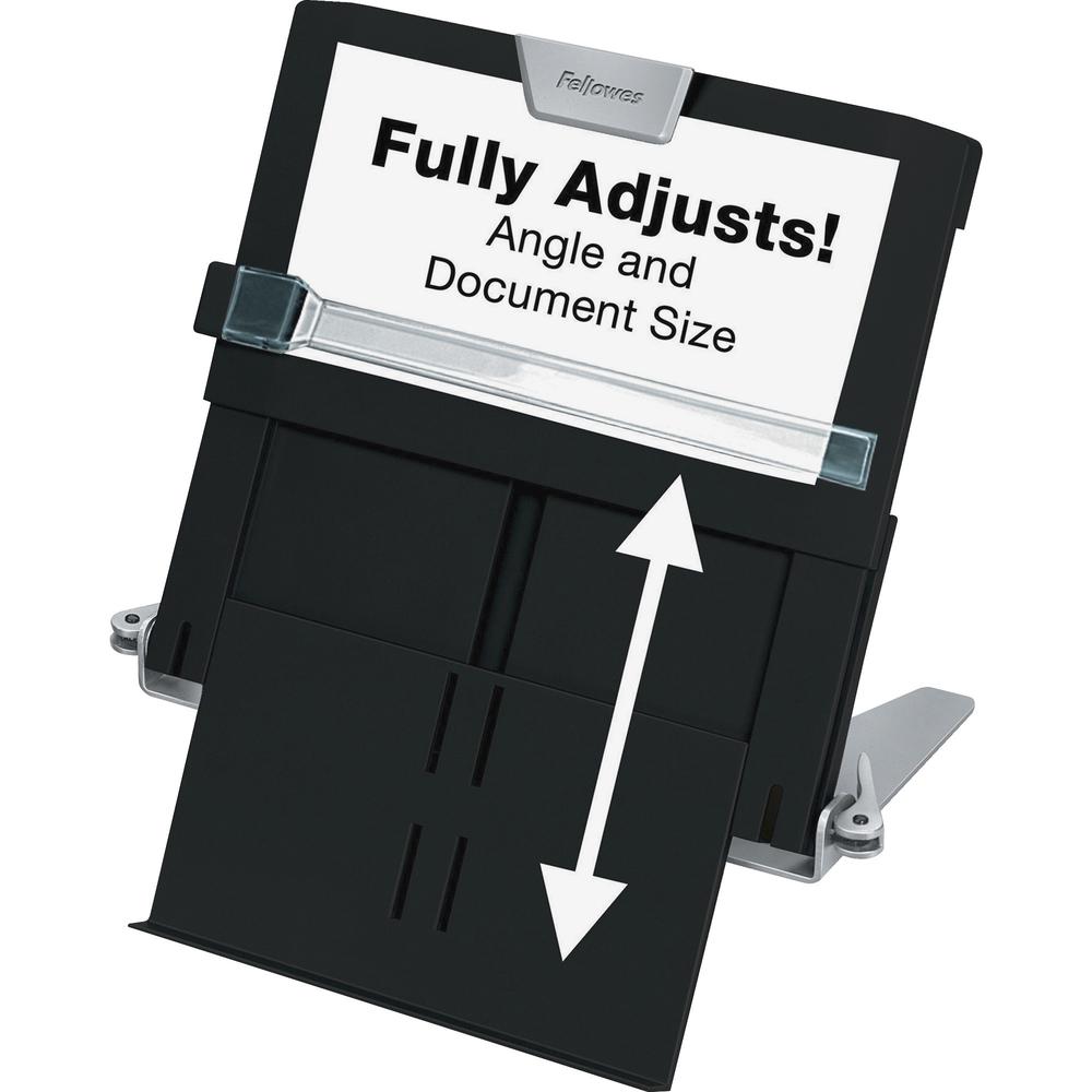 Professional Series In-Line Document Holder - Horizontal - 7.5" x 12" x 2.5" x - 1 Each - Black. Picture 1
