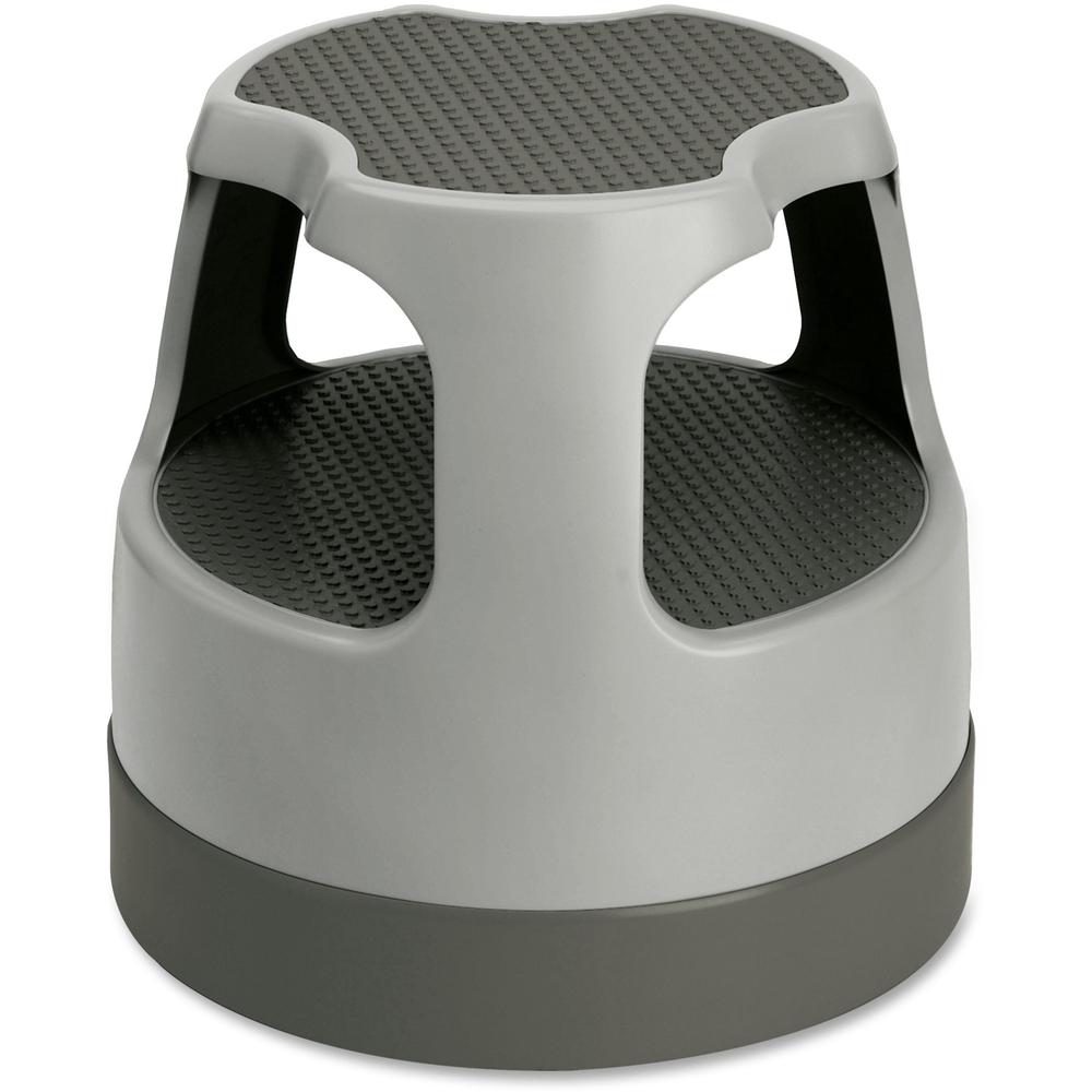 Cramer Scooter Stool - 300 lb Load Capacity - 15.4" x 15.4" x 15" - Gray. Picture 1