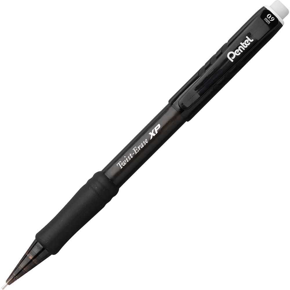 Pentel Twist-Erase Express Automatic Pencils - 2HB Lead - 0.9 mm Lead Diameter - Refillable - Smoke Lead - 1 Dozen. Picture 1