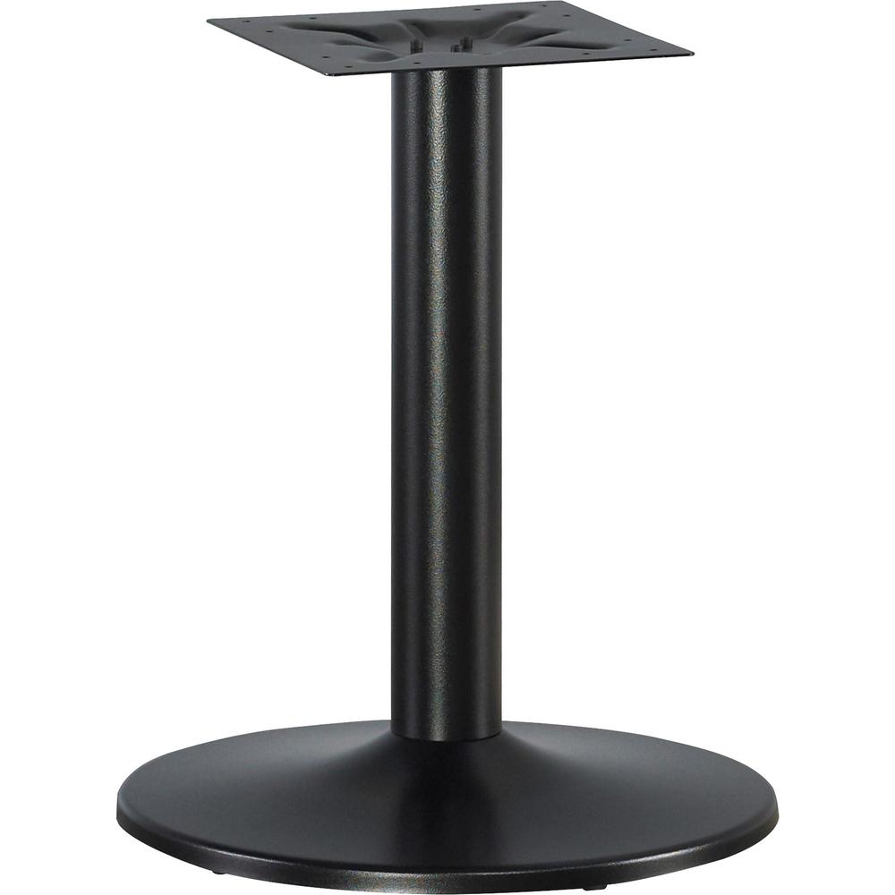 Lorell Essentials Conference Table Base - Round Base - 28.50" Height x 23.63" Width x 23.63" Depth - Assembly Required - Black. Picture 1