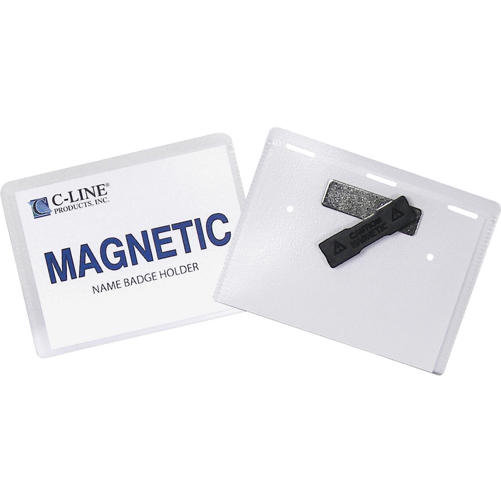 C-Line Magnetic Style Name Badge Holder Kit - Magnetic Style Name Badge Holder Kit. Picture 1