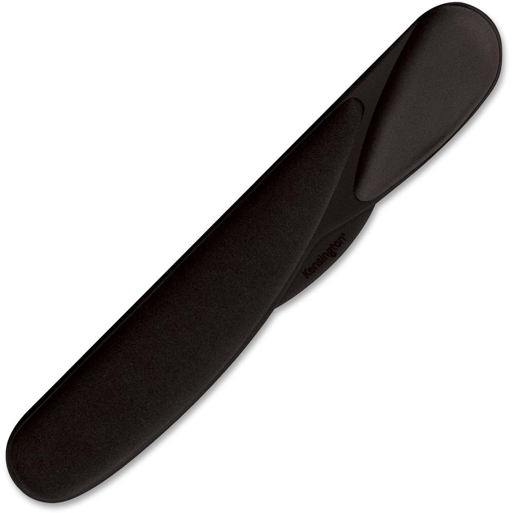 Kensington Cushioned Wrist Pillow Support - 1" x 3.50" Dimension - Black - 1 Pack. Picture 1