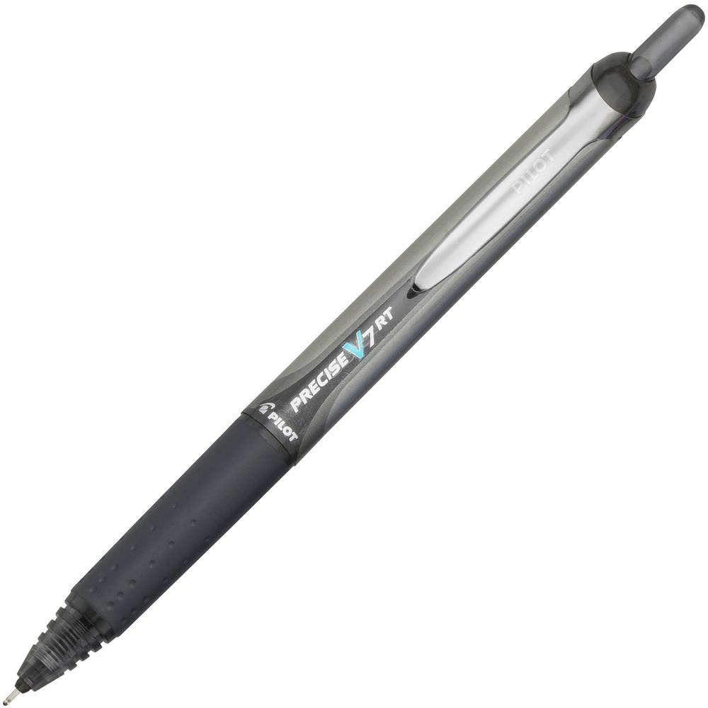 Pilot Precise V7 RT Fine Premium Retractable Rolling Ball Pens - Bar-coded - Fine Pen Point - 0.7 mm Pen Point Size - Needle Pen Point Style - Retractable - Black - 1 Each. The main picture.