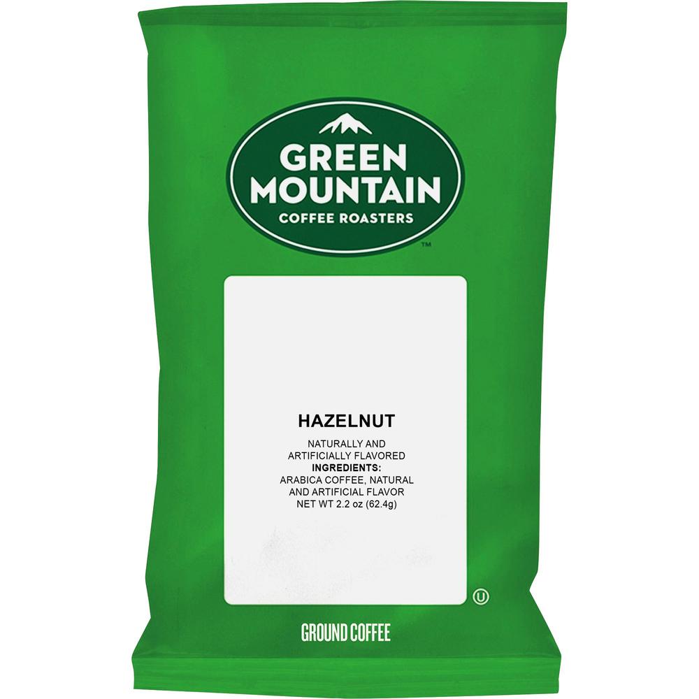 Green Mountain Coffee Ground Hazelnut Light Roast Coffee - Light/Mild - 2.2 oz Per Packet - 50 Packet - 50 / Carton. Picture 1