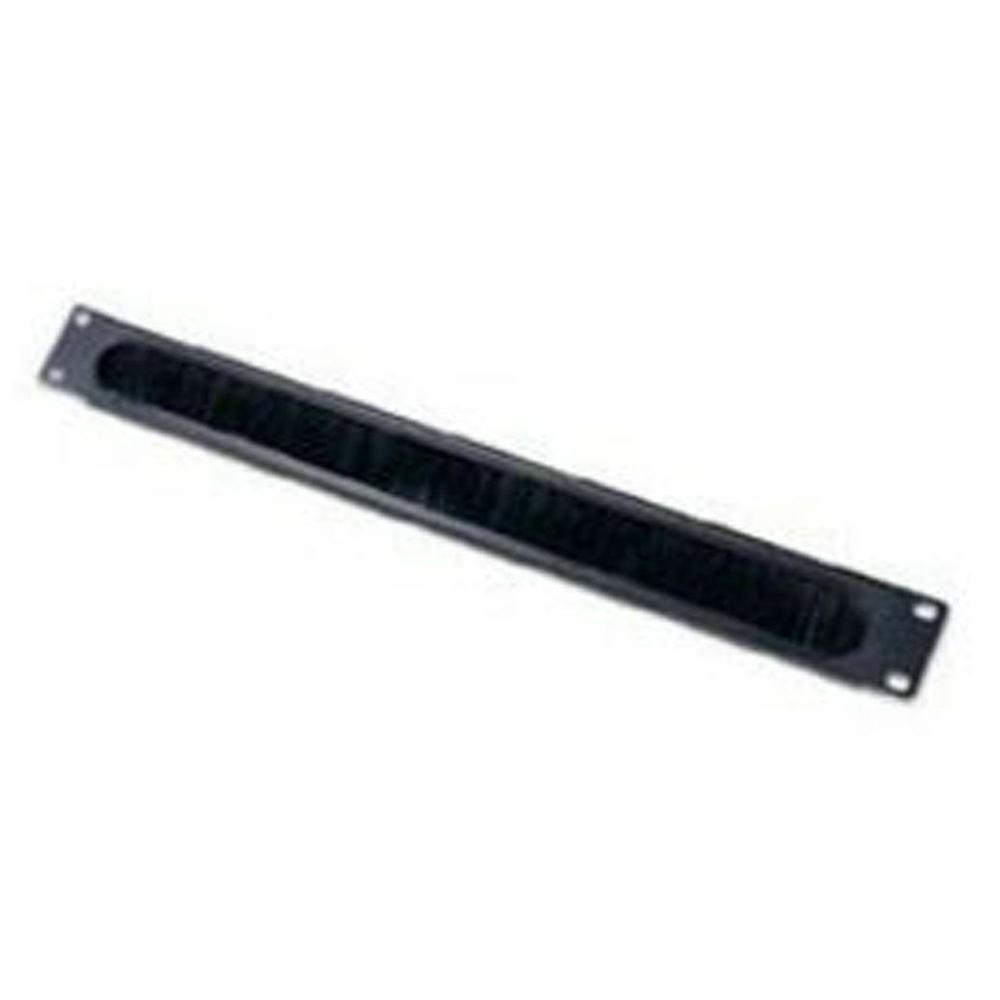APC 1U Cable Pass Through - Rack Cable Guide - Black - 1U Rack Height. Picture 1