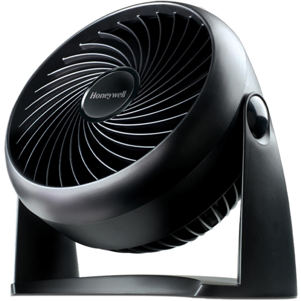Honeywell Turbo Force Air Circulator Table Fan - 3 Blades - 193 mm Diameter - 3 Speed - Adjustable Tilt Head, Removable Grill, Wall Mountable - 11" Height x 6" Width x 11" Depth - Black. Picture 1