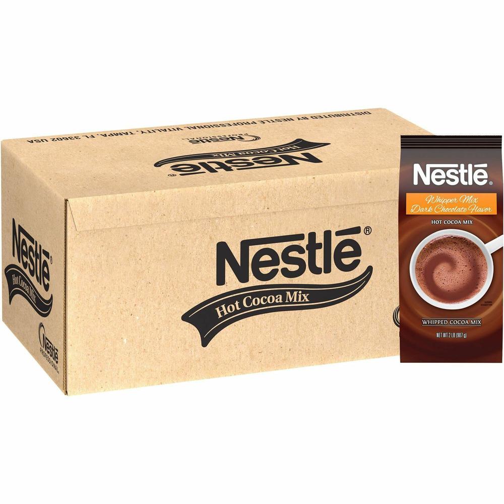 Nestle Hot Cocoa Whipper Mix - Chocolate - 2lb - Powder - 12 / Carton. Picture 1