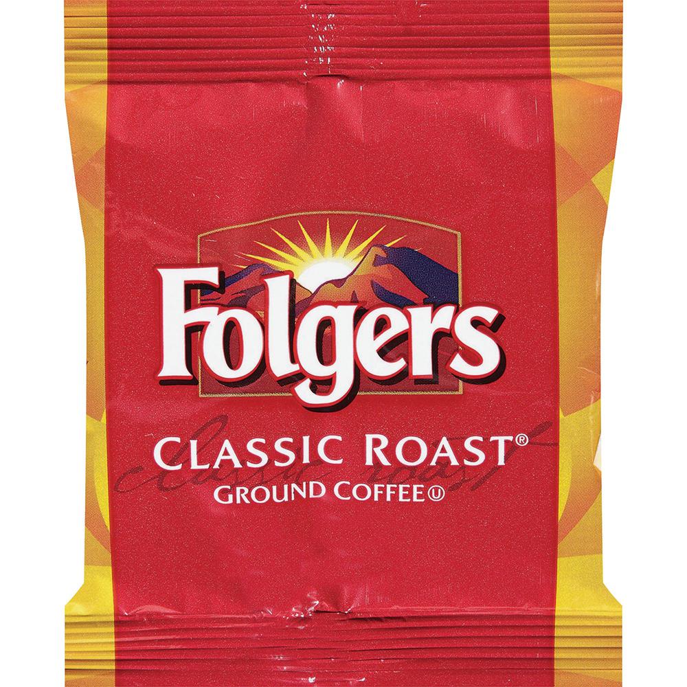 Folgers&reg; Regular Classic Roast Coffee - Medium - 1.5 oz Per Bag - 42 / Carton. Picture 1
