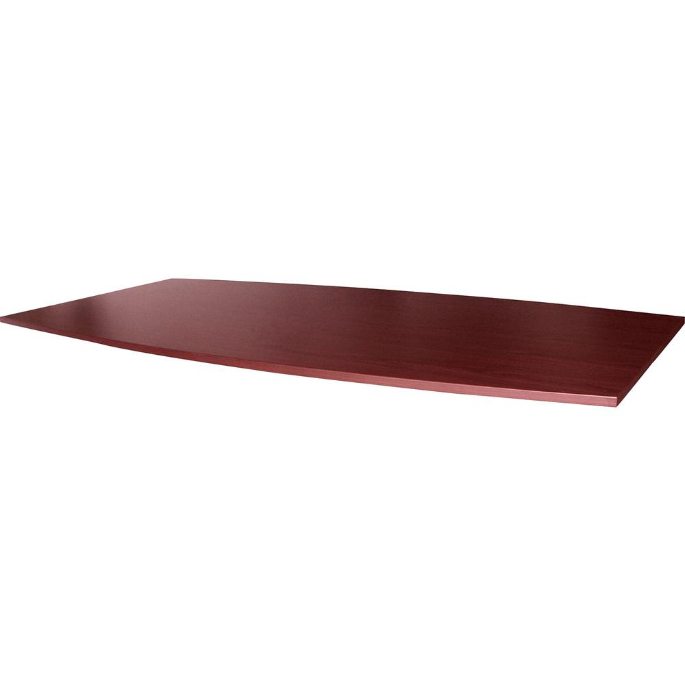 Lorell Essentials Boat Shaped Conference Tabletop (Box 1 of 2) - Boat Top - 48" Table Top Width x 96" Table Top Depth x 1.25" Table Top Thickness - 1" Height x 94.50" Width x 47.25" Depth - Assembly R. Picture 1