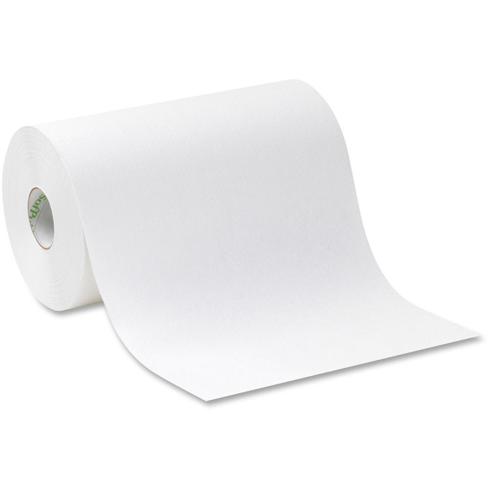 Pacific Blue Ultra Paper Towel Rolls - 1 Ply - 9" x 400 ft - White - 6 / Carton. Picture 1