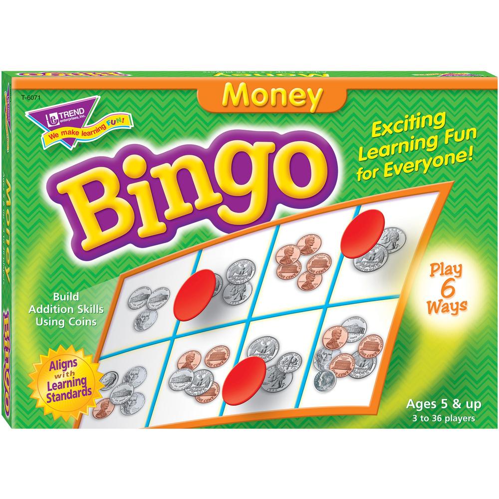 Trend Money Bingo Games - Theme/Subject: Learning - Skill Learning: Early Skill Development - 5-9 Year - Multi. The main picture.