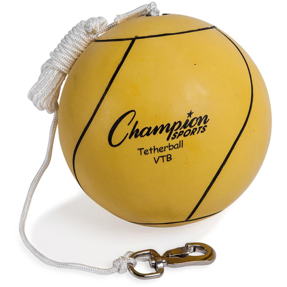 Champion Sports Yellow Tether Ball - Rubber, Nylon - Yellow - 1  Each. Picture 1