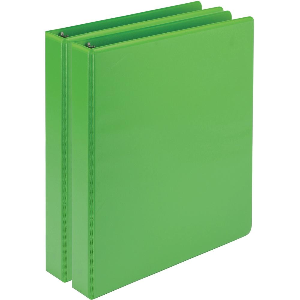 Samsill Earth's Choice Plant-based View Binders - 1" Binder Capacity - Letter - 8 1/2" x 11" Sheet Size - 200 Sheet Capacity - 3 x Round Ring Fastener(s) - 2 Internal Pocket(s) - Chipboard, Polypropyl. Picture 1