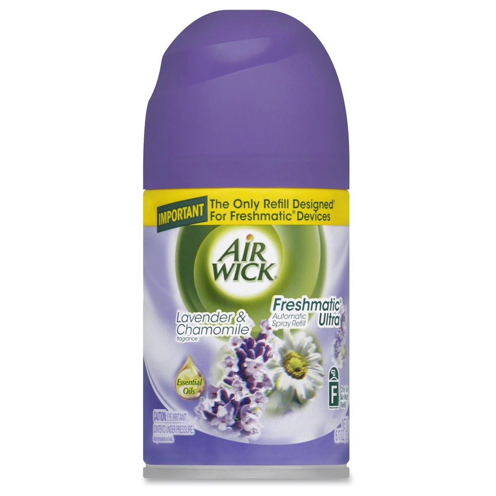 Air Wick Freshmatic Dispenser Refill Lavender Spray - Aerosol - 5.9 fl oz (0.2 quart) - 6.17 oz - Lavender, Chamomile - 1 Each. Picture 1