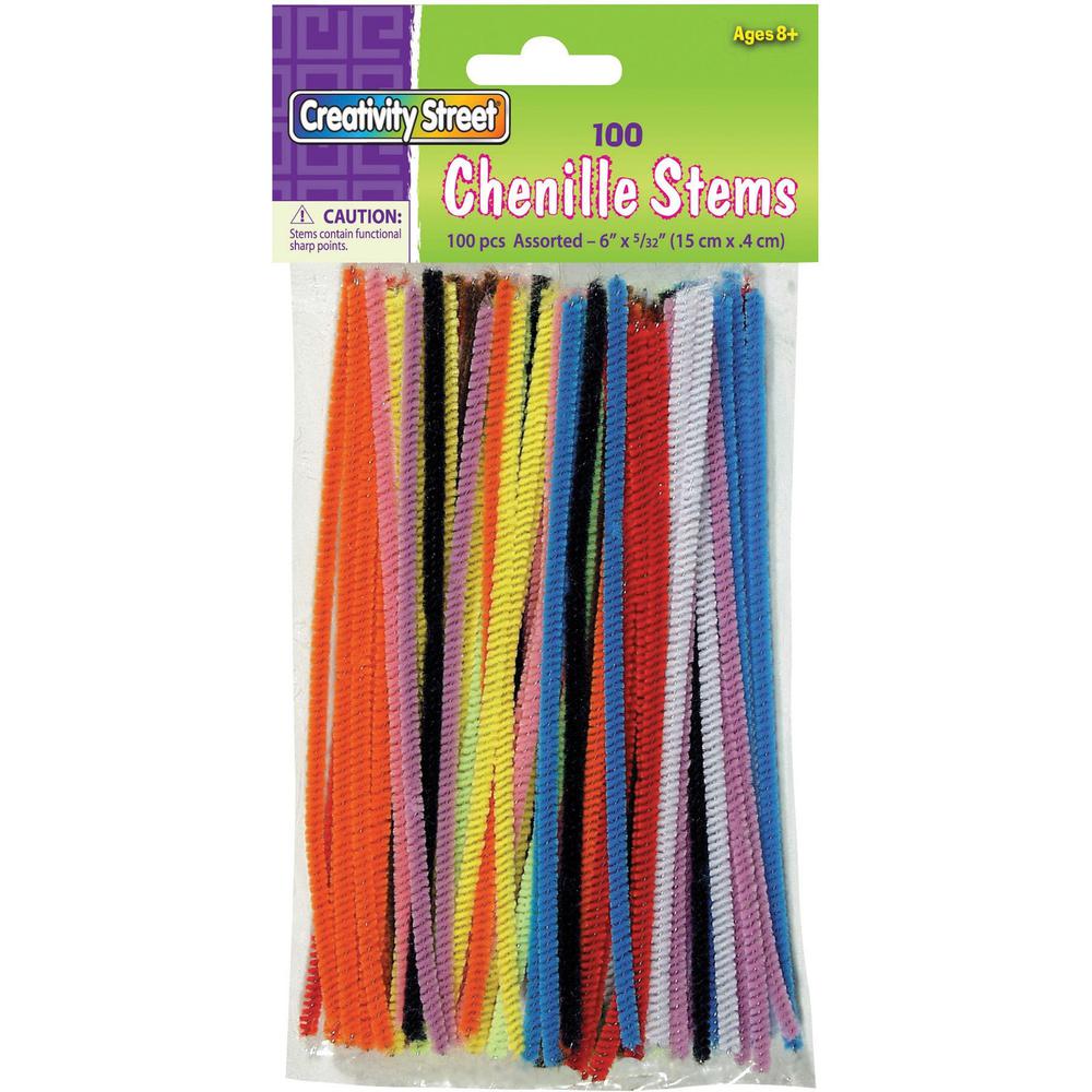 100 x Dark Brown Chenille Stems Craft Pipe Cleaners Size 6 15cm Length