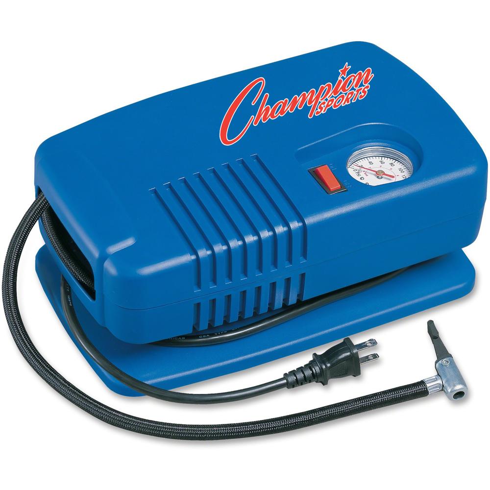 Champion Sports Deluxe Electric Inflating Pump - Blue. The main picture.