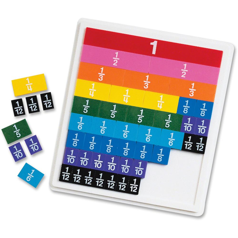 Rainbow Fraction Tiles - Theme/Subject: Learning - Skill Learning: Fraction, Mathematics - 6+ - 51 / Set. The main picture.