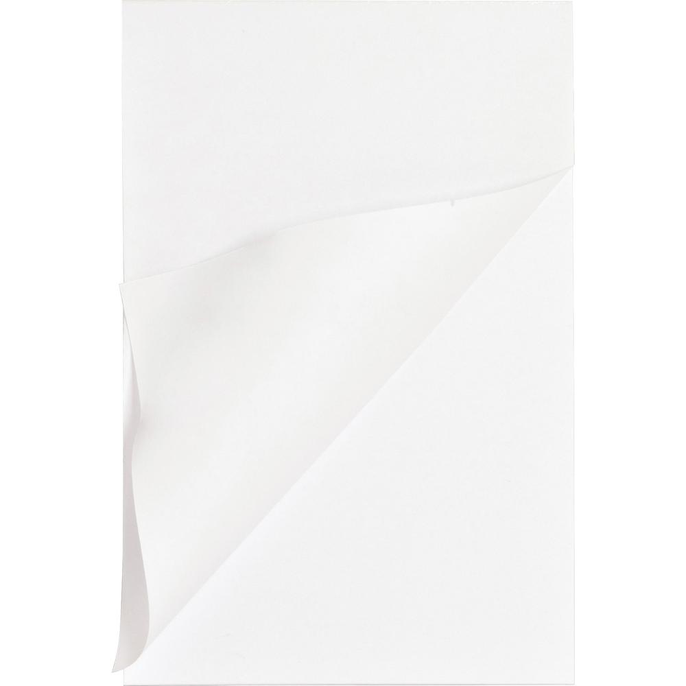 Business Source Plain Memo Pads - 100 Sheets - Plain - Glued - Unruled - 15 lb Basis Weight - 4" x 6" - White Paper - Chipboard Backing - 1 Dozen. Picture 1