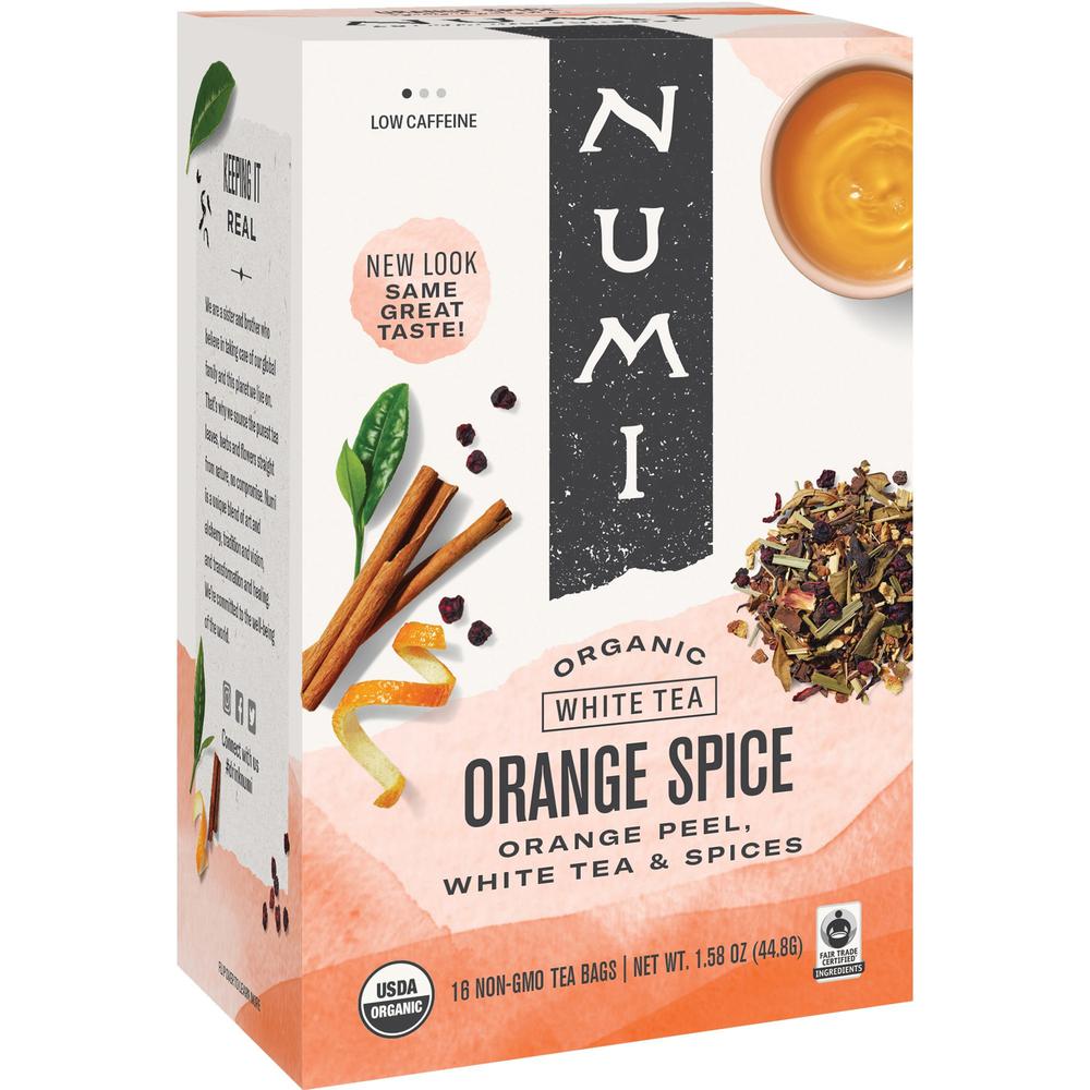 Numi Organic Orange Spice Tea Bag - 16 Teabag - 16 / Box. Picture 1