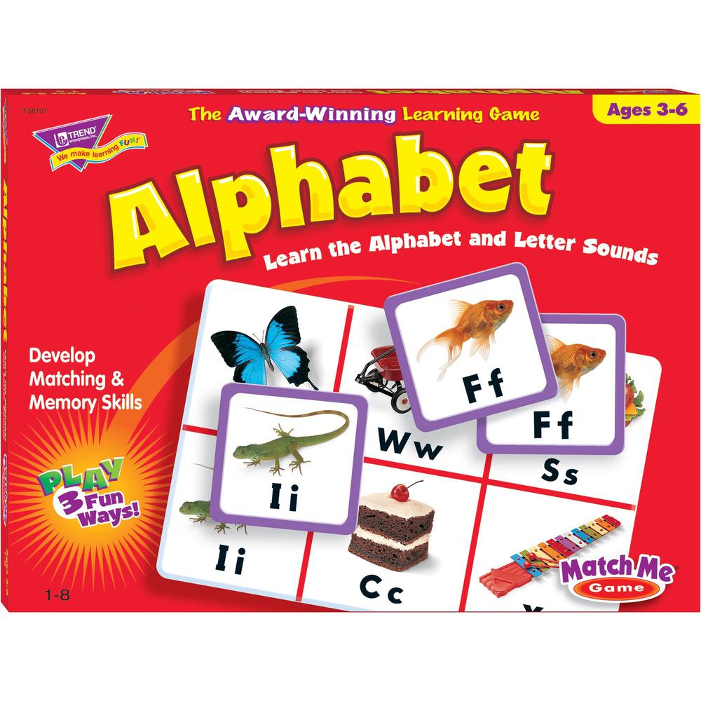 Trend Match Me Alphabet Learning Game - Educational - 1 to 8 Players - 1 Each. Picture 1