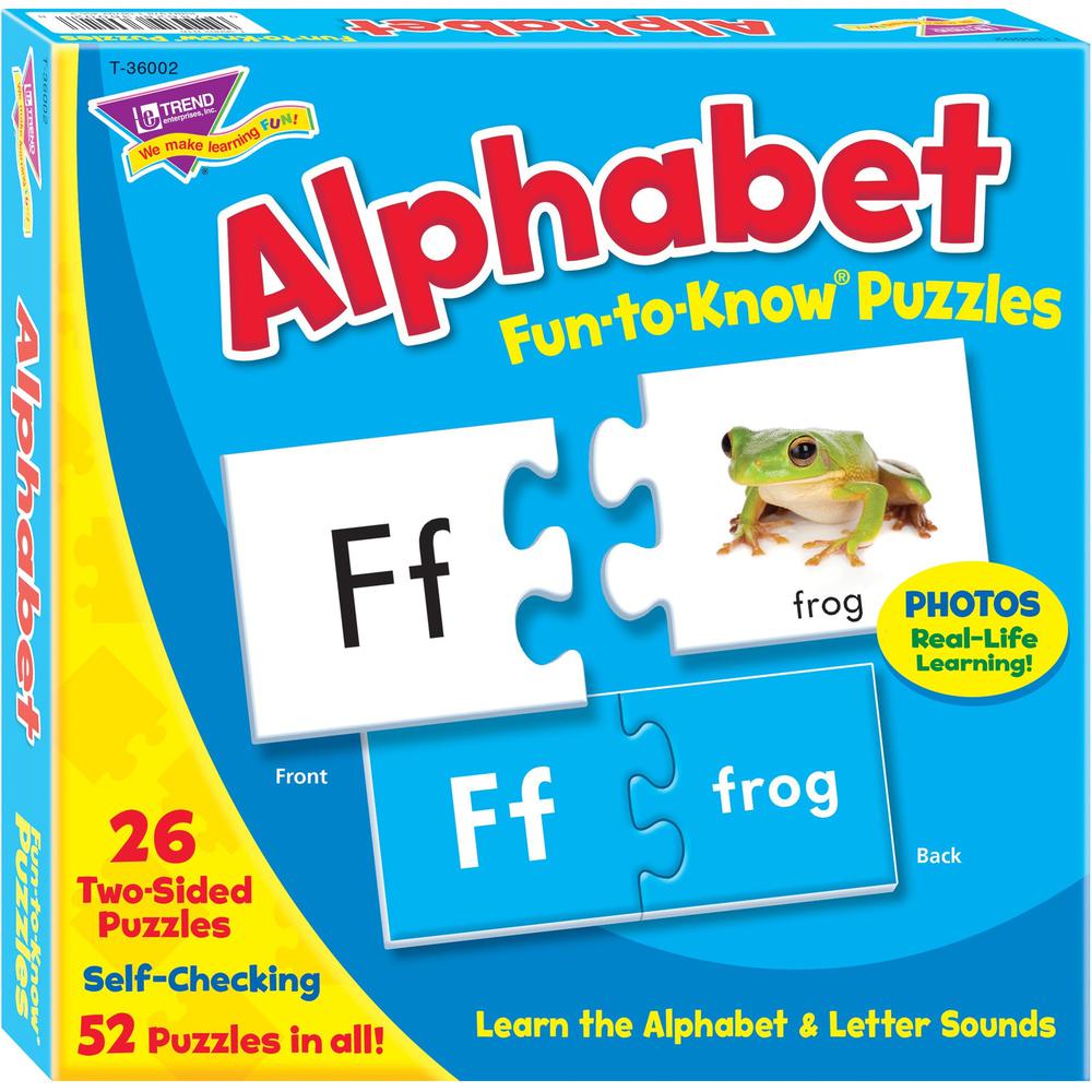 Trend Alphabet Fun-to-Know Puzzles - 3+52 Piece. Picture 1