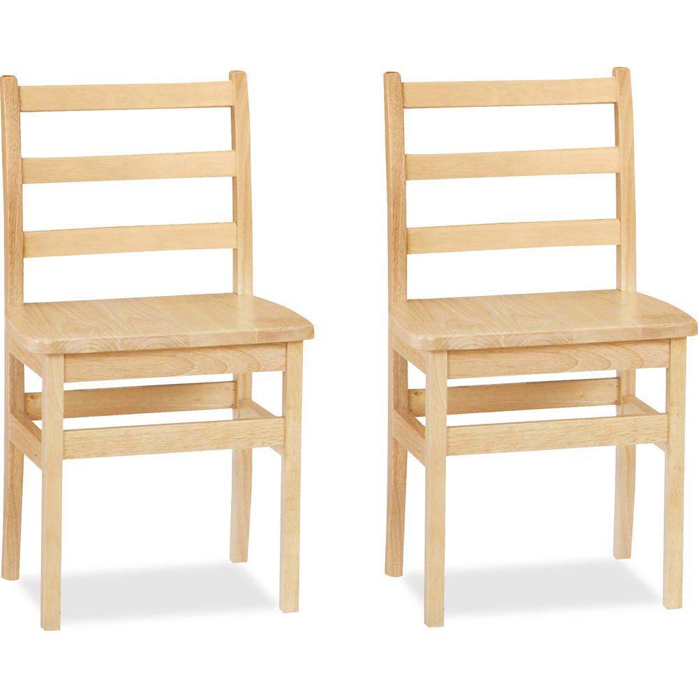 Jonti-Craft KYDZ Ladderback Chair - Maple - Solid Hardwood - 2 / Carton. Picture 1