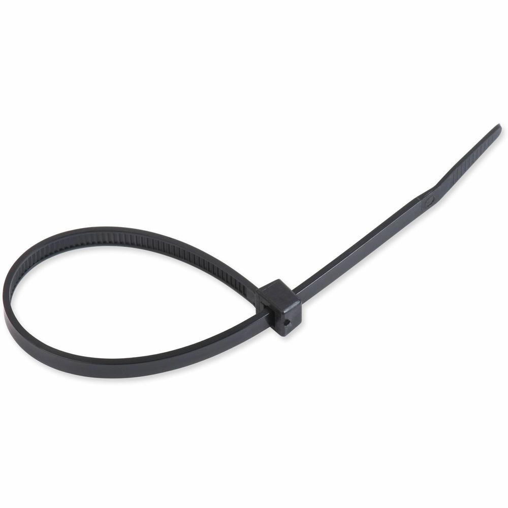 Tatco Tamper-proof Cable Ties - Cable Tie - Black - 1000 - 8" Length. Picture 1