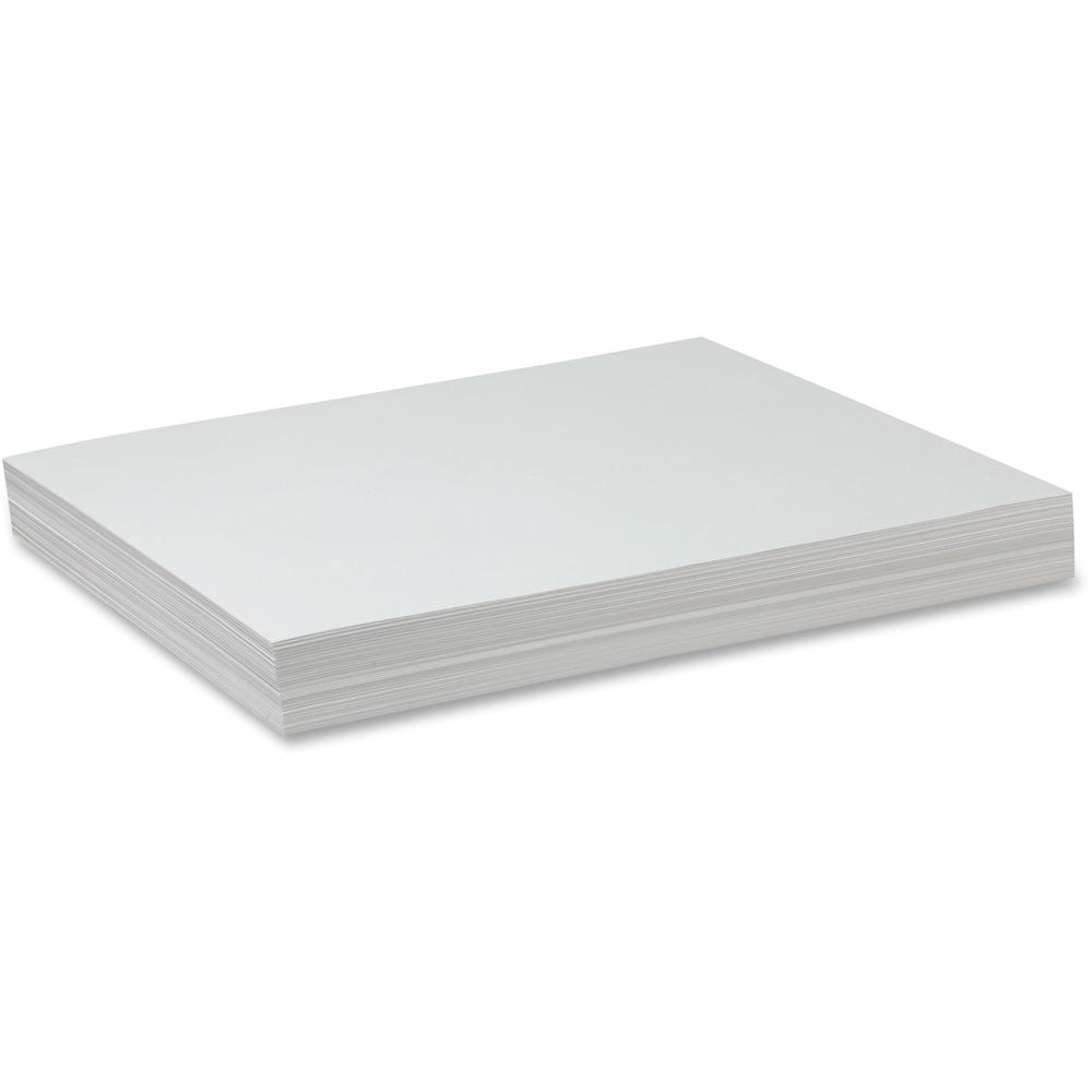 Pacon Drawing Paper - 500 Sheets - 18" x 24" - White Paper - Dual Purpose, Standard Weight - 500 / Ream. Picture 1