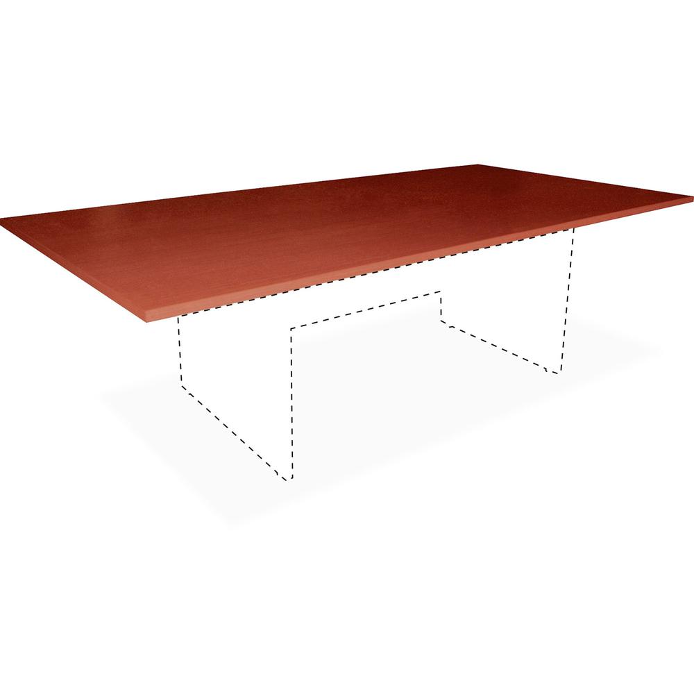 Lorell Essentials Rectangular Conference Table Top - 94.5" x 47.3" x 1" x 1.3" - Finish: Cherry, Laminate. The main picture.
