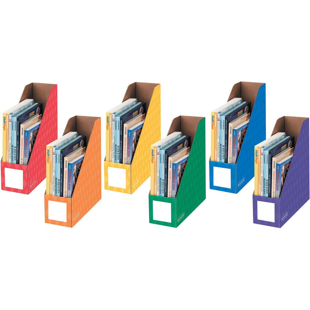 Bankers Box Magazine File Storage Holder - Assorted - 6 / Pack. Picture 1