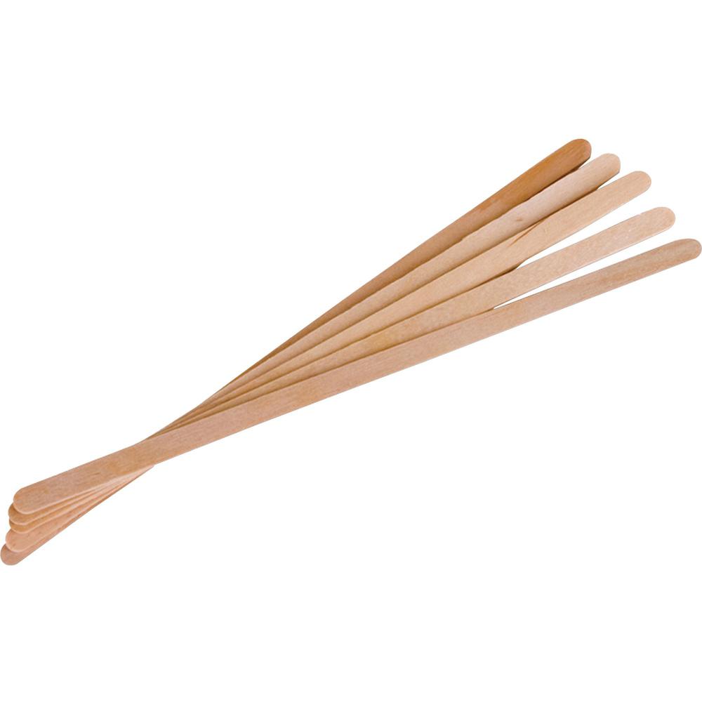 Eco-Products 7" Wooden Stir Sticks - 7" Length - Wood - 1000 / Pack - Woodgrain. Picture 1
