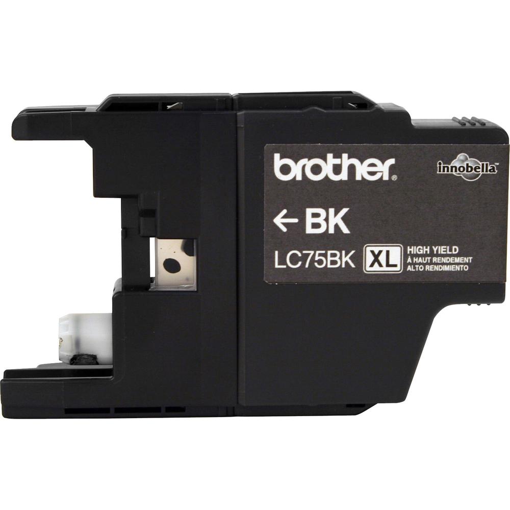Brother LC75BK Original Ink Cartridge - Inkjet - 600 Pages - Black - 1 Each. The main picture.