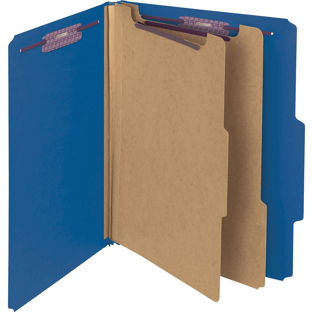 Smead Premium Pressboard Classification Folders with SafeSHIELD&reg; Coated Fastener Technology - Letter - 8 1/2" x 11" Sheet Size - 2" Expansion - 6 Fastener(s) - 2" Fastener Capacity for Folder, 1" . Picture 1
