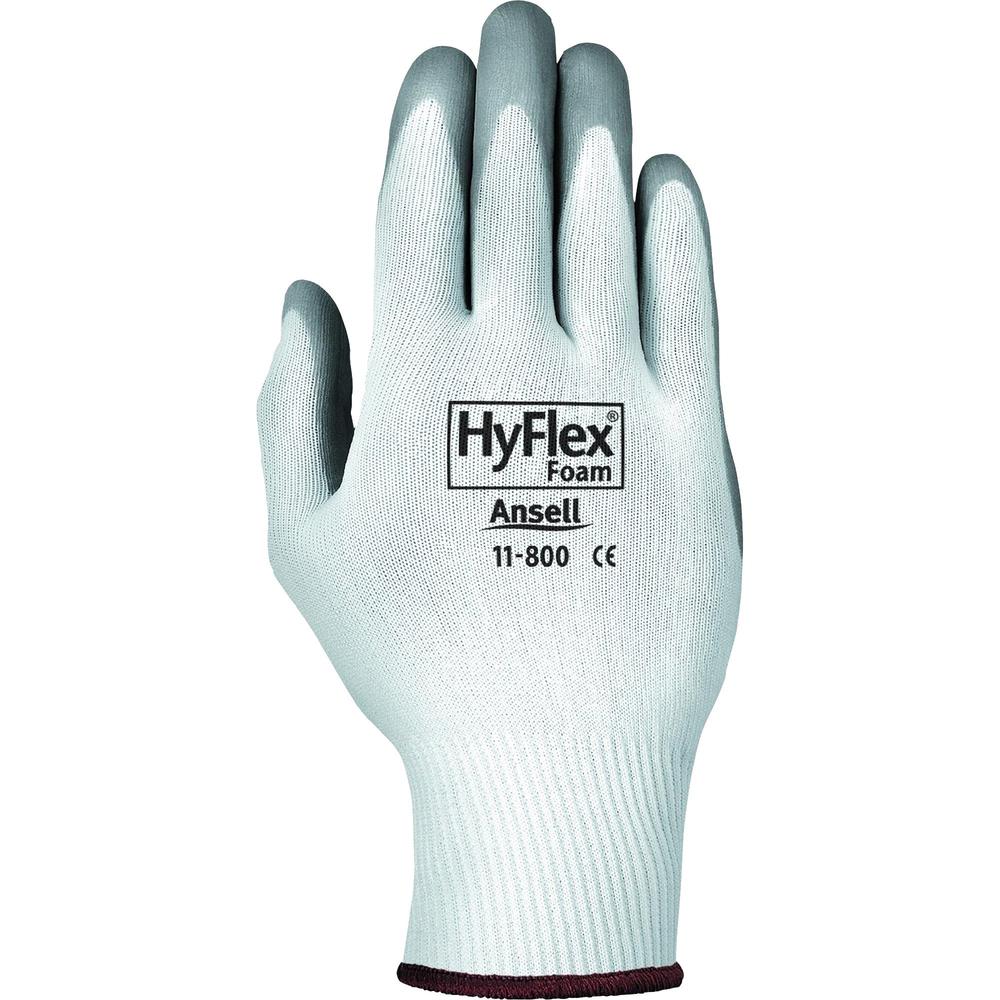 HyFlex Health Hyflex Gloves - X-Large Size - Gray, White - Abrasion Resistant - For Healthcare Working - 2 / Pair. Picture 1