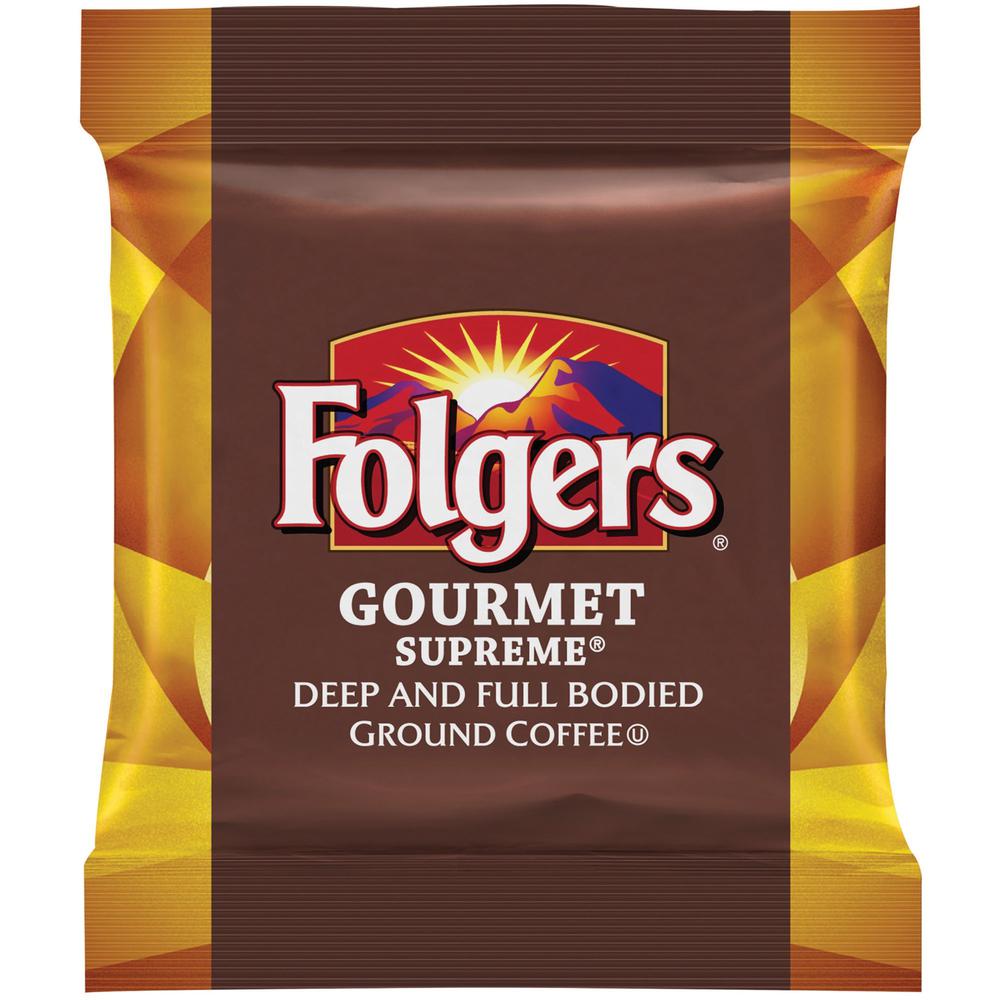 Folgers&reg; Gourmet Supreme Ground Coffee Ground - Regular - Dark/Bold - 1.8 oz - 42 / Carton. The main picture.