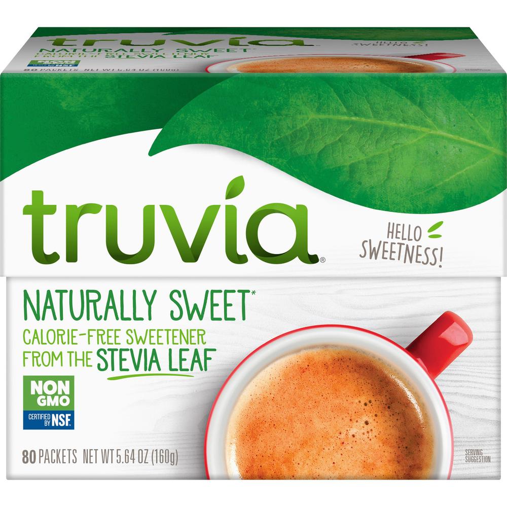 Truvia Cargill All Natural Sweetener Packets - Natural Sweetener - 80/Box. The main picture.