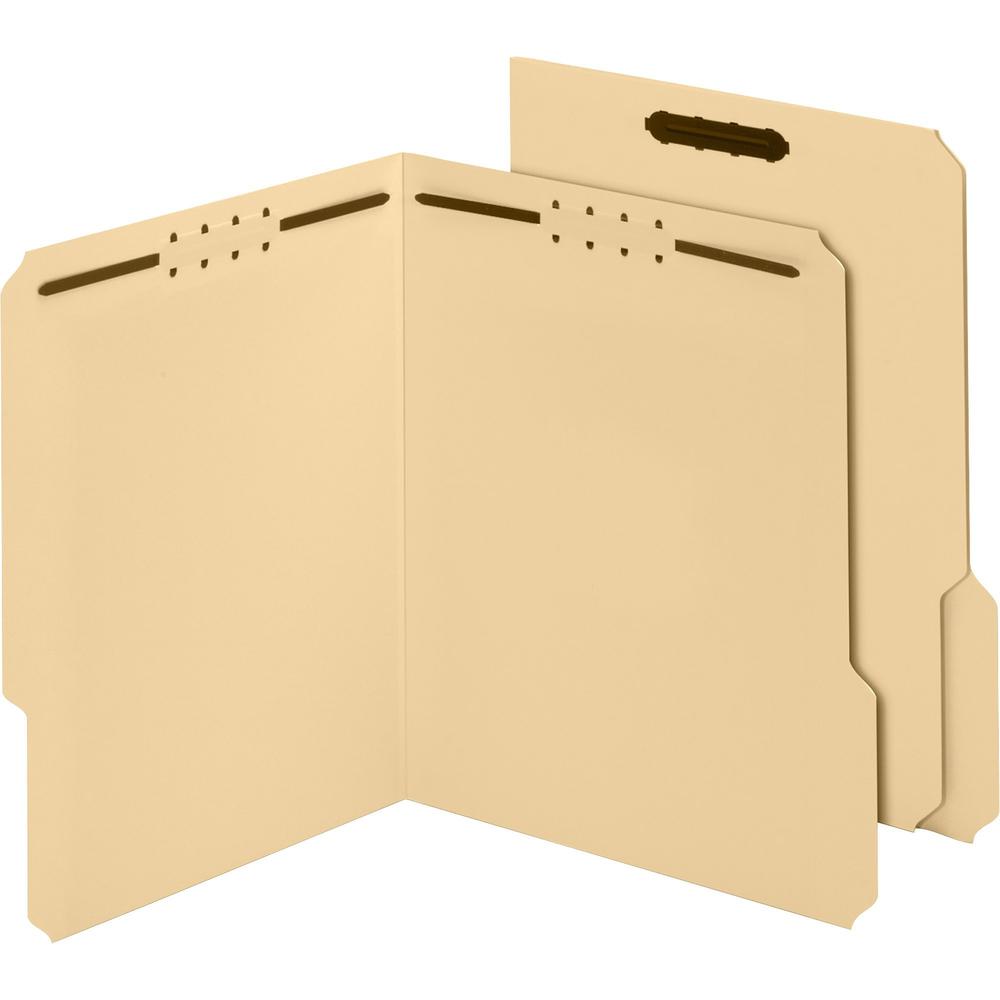 Pendaflex 1/3 Tab Cut Letter Recycled Top Tab File Folder - 8 1/2" x 11" - 3/4" Expansion - 2 x Prong K Style Fastener(s) - 2" Fastener Capacity for Folder - Top Tab Location - Assorted Position Tab P. Picture 1