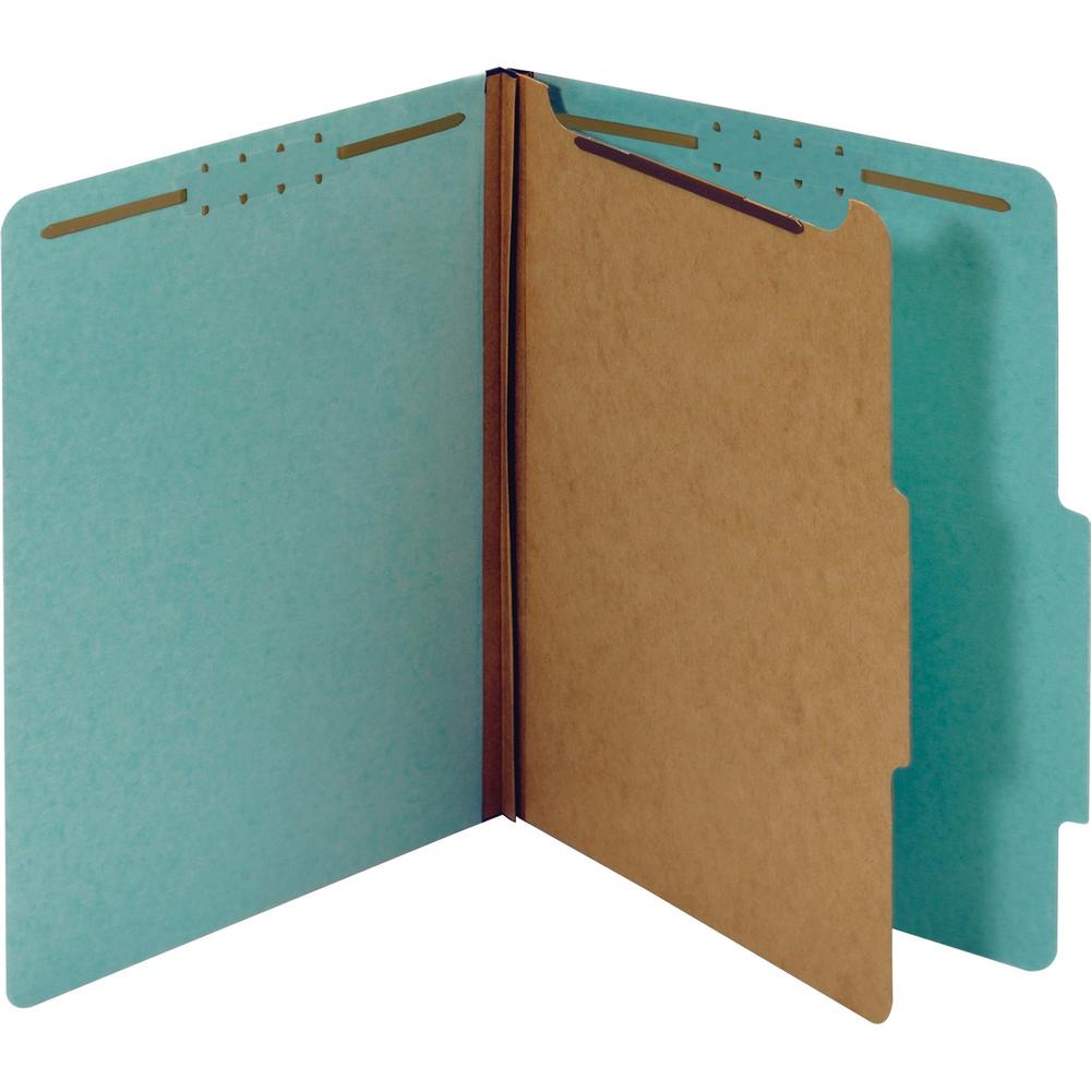 Pendaflex 2/5 Tab Cut Letter Recycled Classification Folder - 8 1/2" x 11" - 1 3/4" Expansion - 4 Fastener(s) - 2" Fastener Capacity, 1" Fastener Capacity for Divider - Top Tab Location - Right of Cen. Picture 1