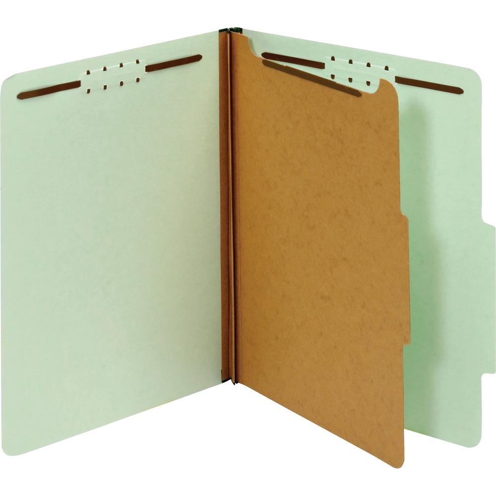 Pendaflex 2/5 Tab Cut Letter Recycled Classification Folder - 8 1/2" x 11" - 2" Expansion - 4 Fastener(s) - 2" Fastener Capacity - Top Tab Location - Right of Center Tab Position - 1 Divider(s) - Pres. Picture 1