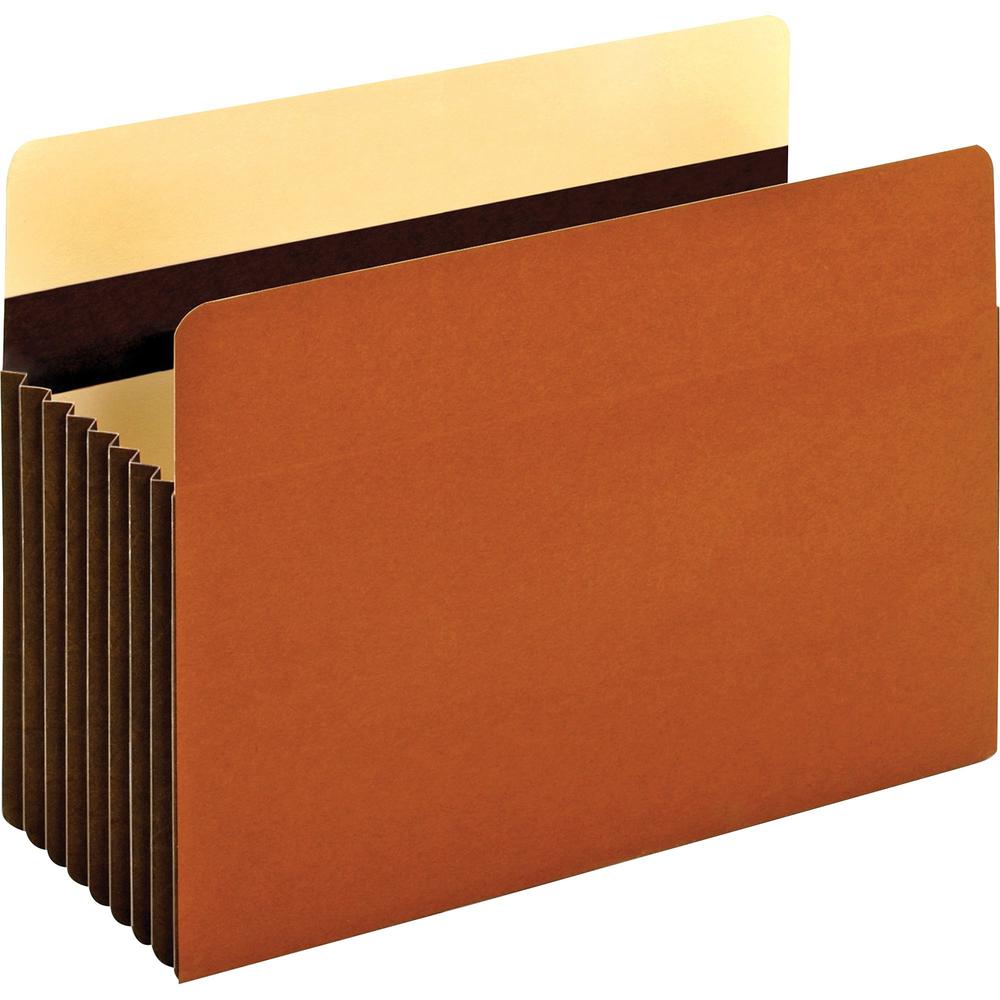 Pendaflex Legal Recycled Expanding File - 8 1/2" x 14" - 1600 Sheet Capacity - 7" Expansion - Redrope - Brown - 10% Recycled - 5 / Box. The main picture.