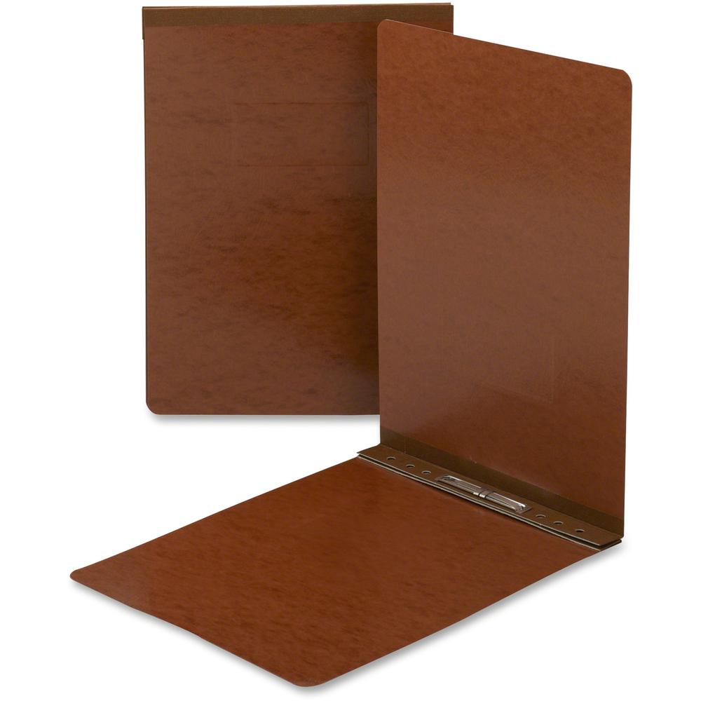 Smead Ledger Recycled Report Cover - 3" Folder Capacity - 11" x 17" - 350 Sheet Capacity - 3" Expansion - 1 Fastener(s) - Pressboard - Red - 100% Paper Recycled - 1 Each. Picture 1