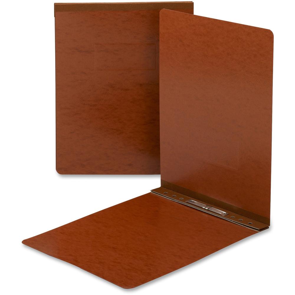 Smead Letter Recycled Report Cover - 2" Folder Capacity - 8 1/2" x 11" - 250 Sheet Capacity - 2" Expansion - 1 Fastener(s) - Pressboard - Red - 100% Paper Recycled - 1 Each. Picture 1