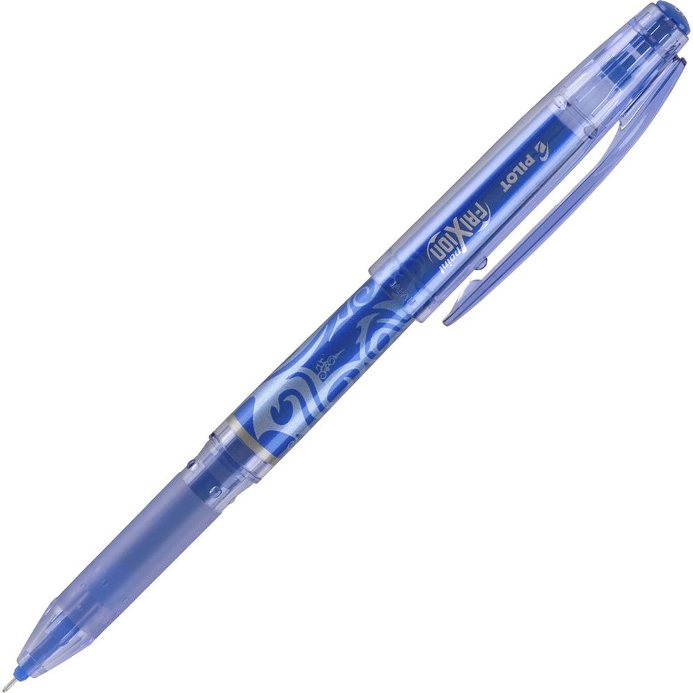Pilot FriXion Point Erasable Gel Pen - Extra Fine Pen Point - 0.5 mm Pen Point Size - Needle Pen Point Style - Blue Gel-based Ink - Blue Barrel - 1 Dozen. Picture 1