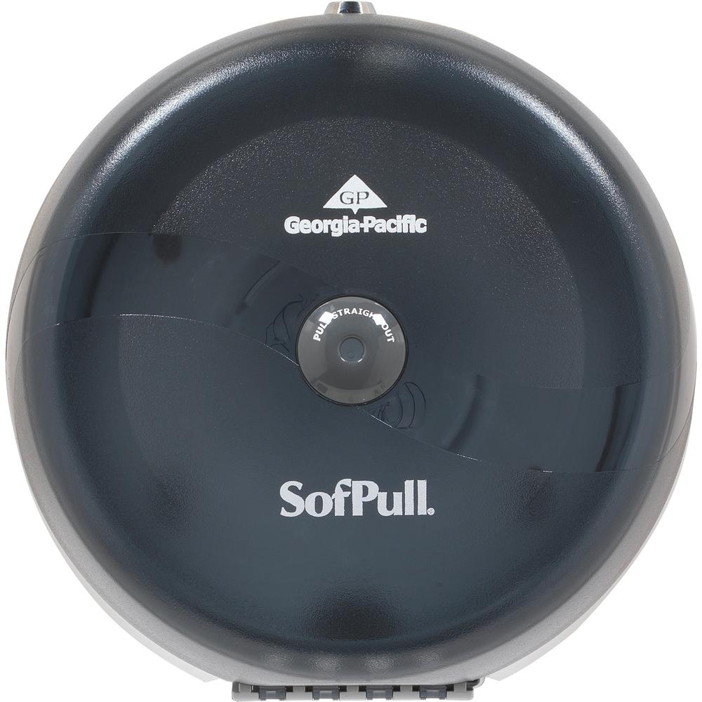 SofPull 1-Roll Centerpull High-Capacity Toilet Paper Dispenser - Center Pull Dispenser - 1 x Roll Center Pull - 10.5" Height x 10.5" Width x 6.8" Depth - Plastic - Lockable, Long Lasting, Sturdy, Dura. Picture 1