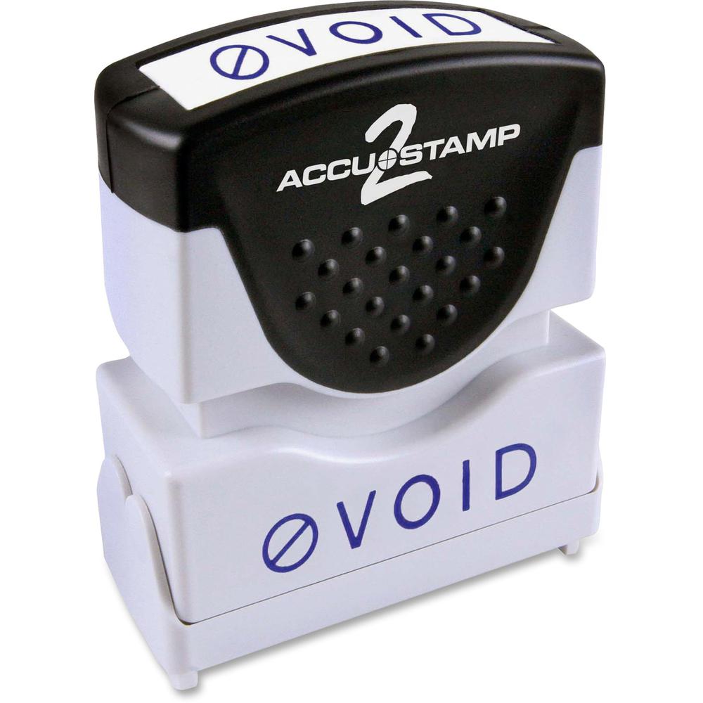 COSCO Shutter Stamp - Message Stamp - "VOID" - 0.50" Impression Width - 20000 Impression(s) - Blue - Rubber, Plastic - 1 Each. Picture 1