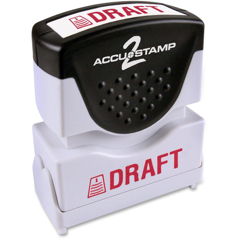COSCO Shutter Stamp - Message Stamp - "DRAFT" - 0.50" Impression Width - 20000 Impression(s) - Red - Rubber, Plastic - 1 Each. Picture 1