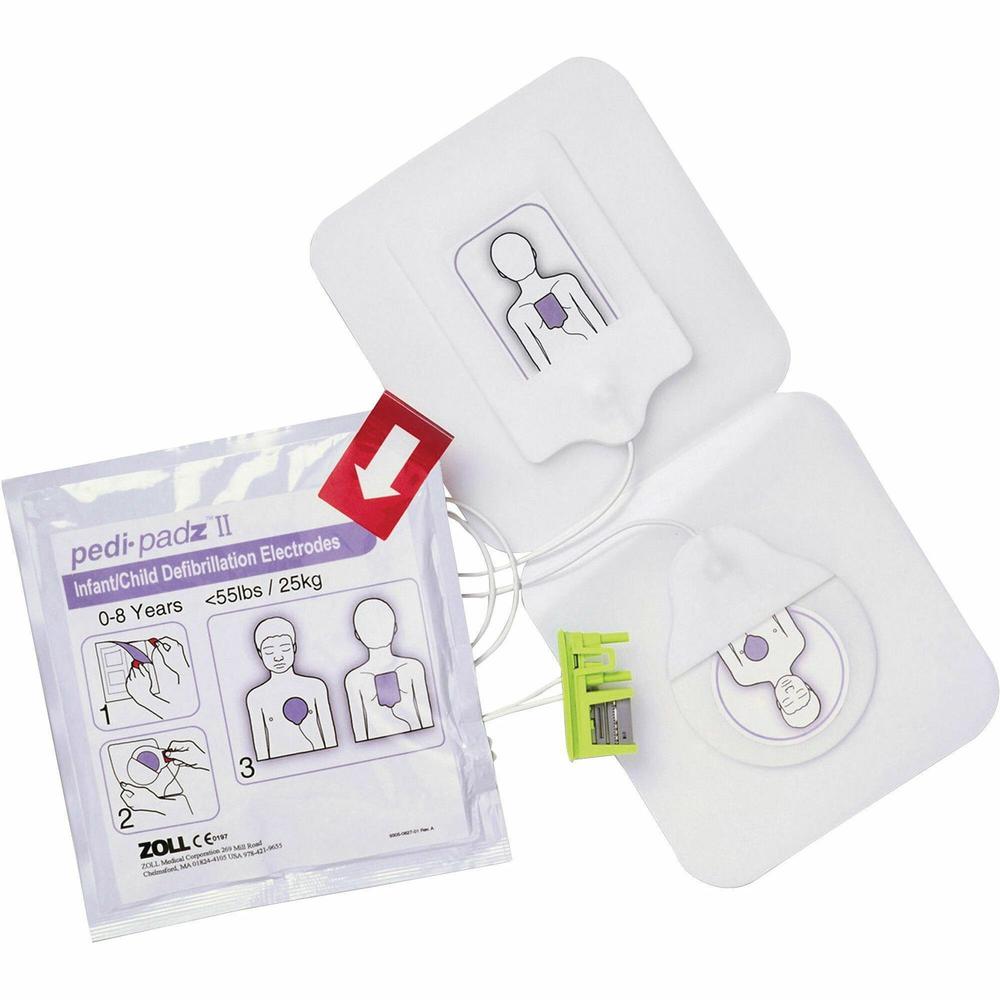 ZOLL Medical AED Plus Defibrillator Pediatric Electrodes - 1 Each. Picture 1