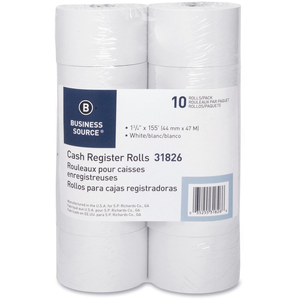 Business Source Bond Paper - White - 1 3/4" x 155 ft - 10 / Pack - SFI. The main picture.